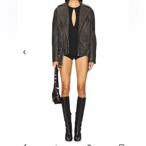 Lovers And Friends 'Hallie' Black Viscose Romper Size S